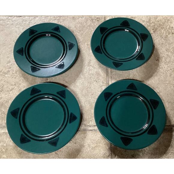 Set of 4 Pfaltzgraff Midnight Sun 6" Saucers or Appetizer/Bread Plates - Picture 2 of 7